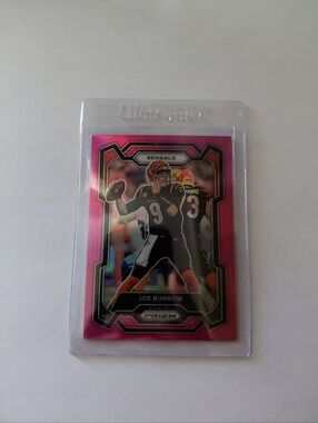 Joe Burrow Bengals Pink Prizm Trading Card